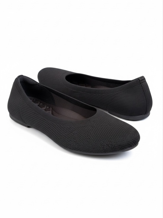 Vivaia Shoes - VIVAIA Black Knit Slip-On Ballet Flats sz 9.5